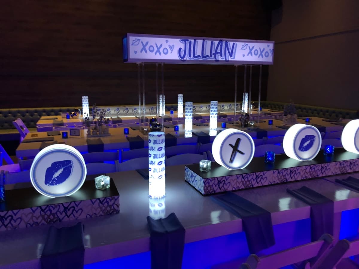 Bat Mitzvah centerpiece