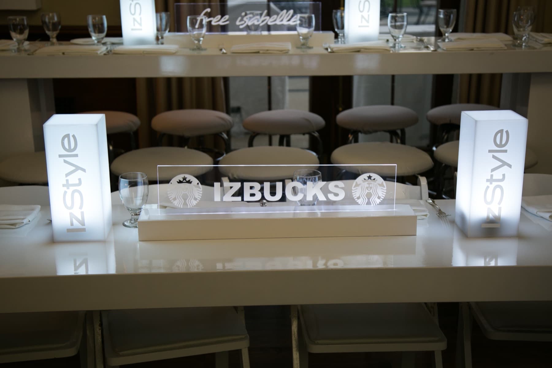 White party centerpiece