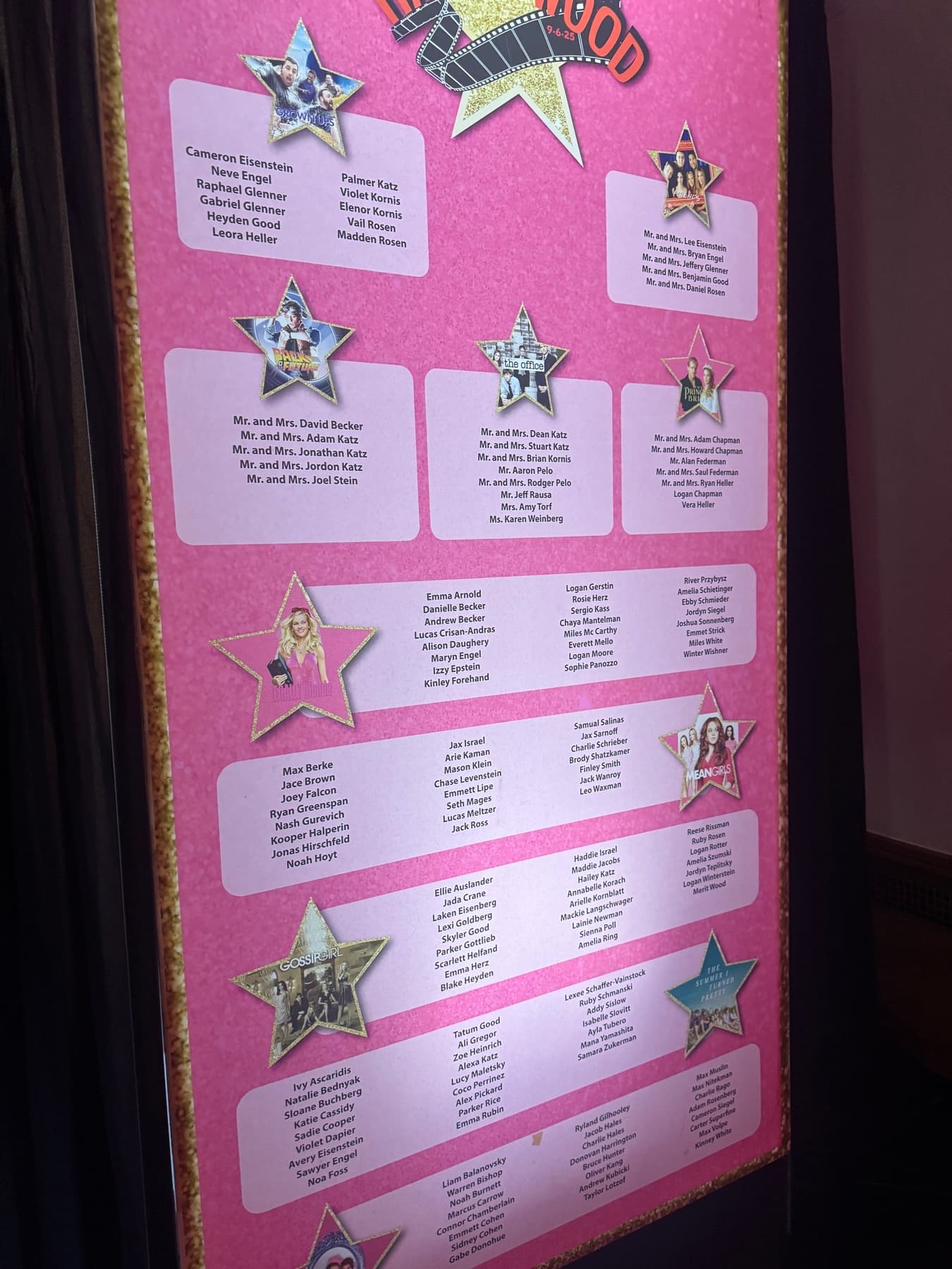 Illuminated placecard board